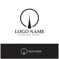 Hair treatment logo removal logo vector image design illustration