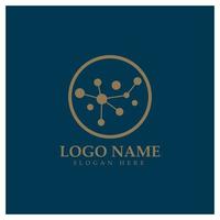 Neuron logo or nerve cell logo design,molecule logo illustration template icon with vector concept