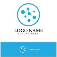 Neuron logo or nerve cell logo design,molecule logo illustration template icon with vector concept