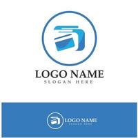 vector de icono de diseño de logotipo de billetera electrónica