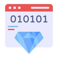 Perfect design icon of premium coding vector