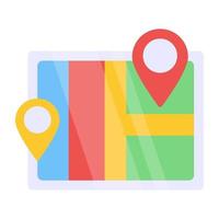 Modern design icon of map vector