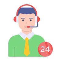 Perfect design icon of 24hr service vector