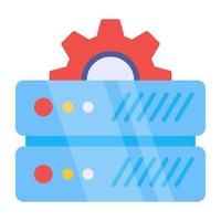 Creative design icon of server management vector