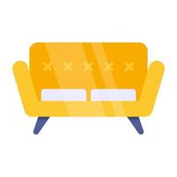 Modern design icon of sofa vector