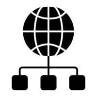 Perfect design icon of global network vector