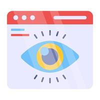A creative design icon of web visualization vector