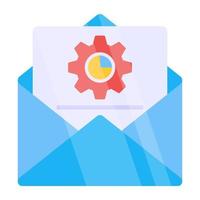 An icon design of mail management vector