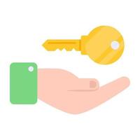 Creative design icon of key vector