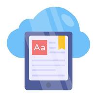 An icon design of cloud smartphone vector