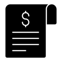 Perfect design icon of financial document vector