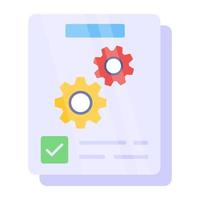 Perfect design icon of file setting vector