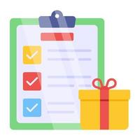 Perfect design icon of gift list vector