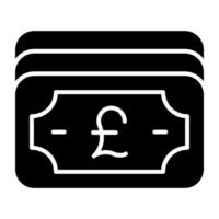 A perfect design icon of pound currency vector