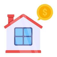 Trendy vector design of home payment