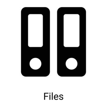 file folder line icon isolated on white background vector