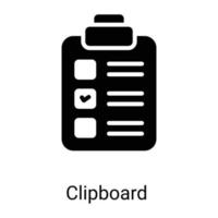 clipboard line icon isolated on white background vector