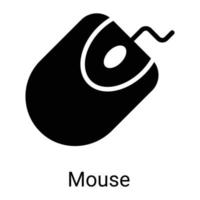 mouse line icon isolated on white background vector