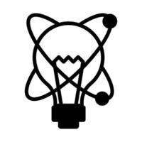 molecular physics line icon isolated on white background vector