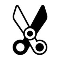 scissors, cut line icon isolated on white background vector