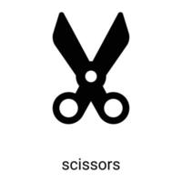 scissors, cut line icon isolated on white background vector