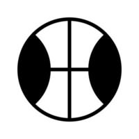 icono de línea de baloncesto aislado sobre fondo blanco vector