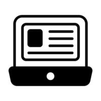 e-learning line icon isolated on white background vector