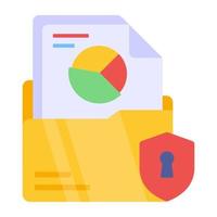 Trendy vector design of secure folder