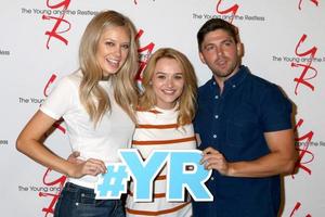 LOS ANGELES, SEP 8 - Melissa Ordway, Hunter King, Robert Adamson at the Young and The Resltless 11,000 Show Celebration at the CBS Television City on September 8, 2016 in Los Angeles, CA photo
