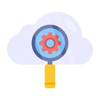 Perfect design icon of cloud seo vector