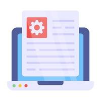 Online file management icon in modern design vector