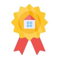 Trendy vector design of property badge