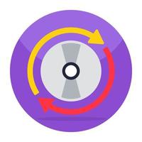 Compact disc icon in editable design vector