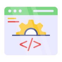 Trendy vector design of web coding