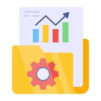 Modern design icon of data management vector