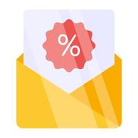 A unique design icon of discount vector