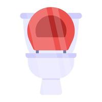 An icon design of commode vector