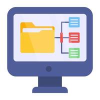Trendy vector design of folder network