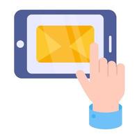 Trendy vector design of mobile mail