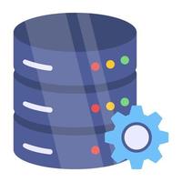 Creative design icon of database management vector