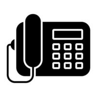 An icon design of landline vector