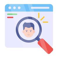 Modern design icon of headhunting vector
