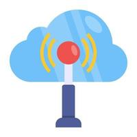 icono de diseño perfecto del punto de acceso a la nube vector