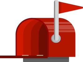 Open mailbox. Mail and message. vector