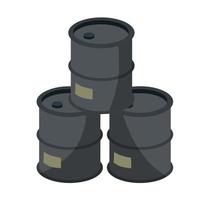 barril de petroleo pila de combustible fósil combustible vector