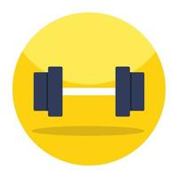 A trendy vector design of dumbbells