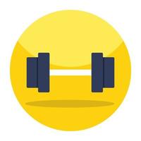 A trendy vector design of dumbbells