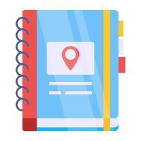 Perfect design icon of location book vector