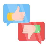 An icon design of customer feedback vector