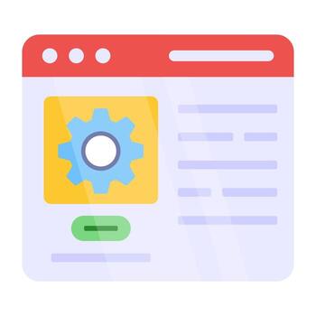 un diseño de icono de configuración web vector